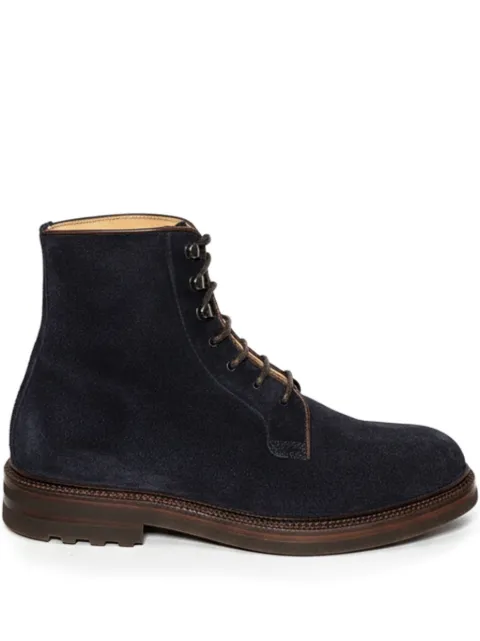Brunello Cucinelli lace-up suede boots