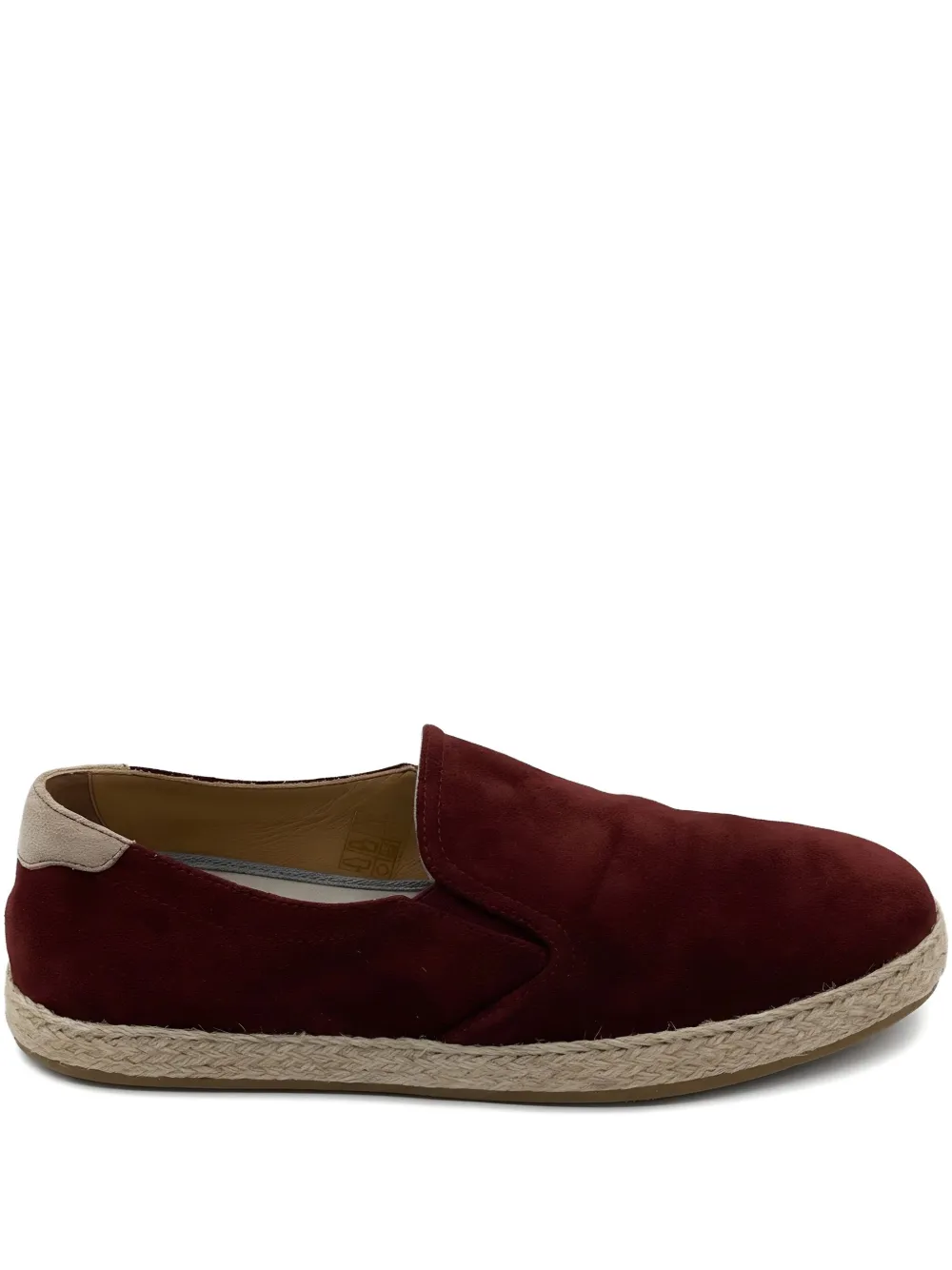 Brunello Cucinelli suede slip-on espadrilles | Red | Image 1
