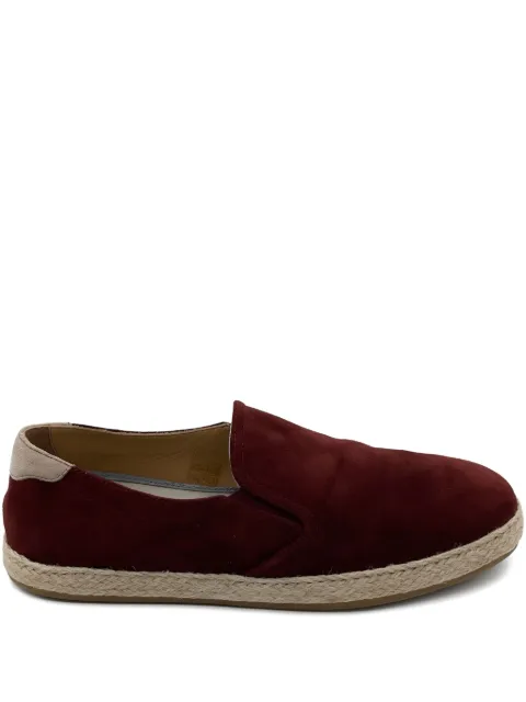 Brunello Cucinelli suede slip-on espadrilles