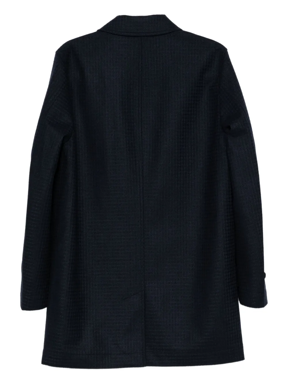 Ps By Paul Smith Waffle-textured Shirt Jacket In Blue
