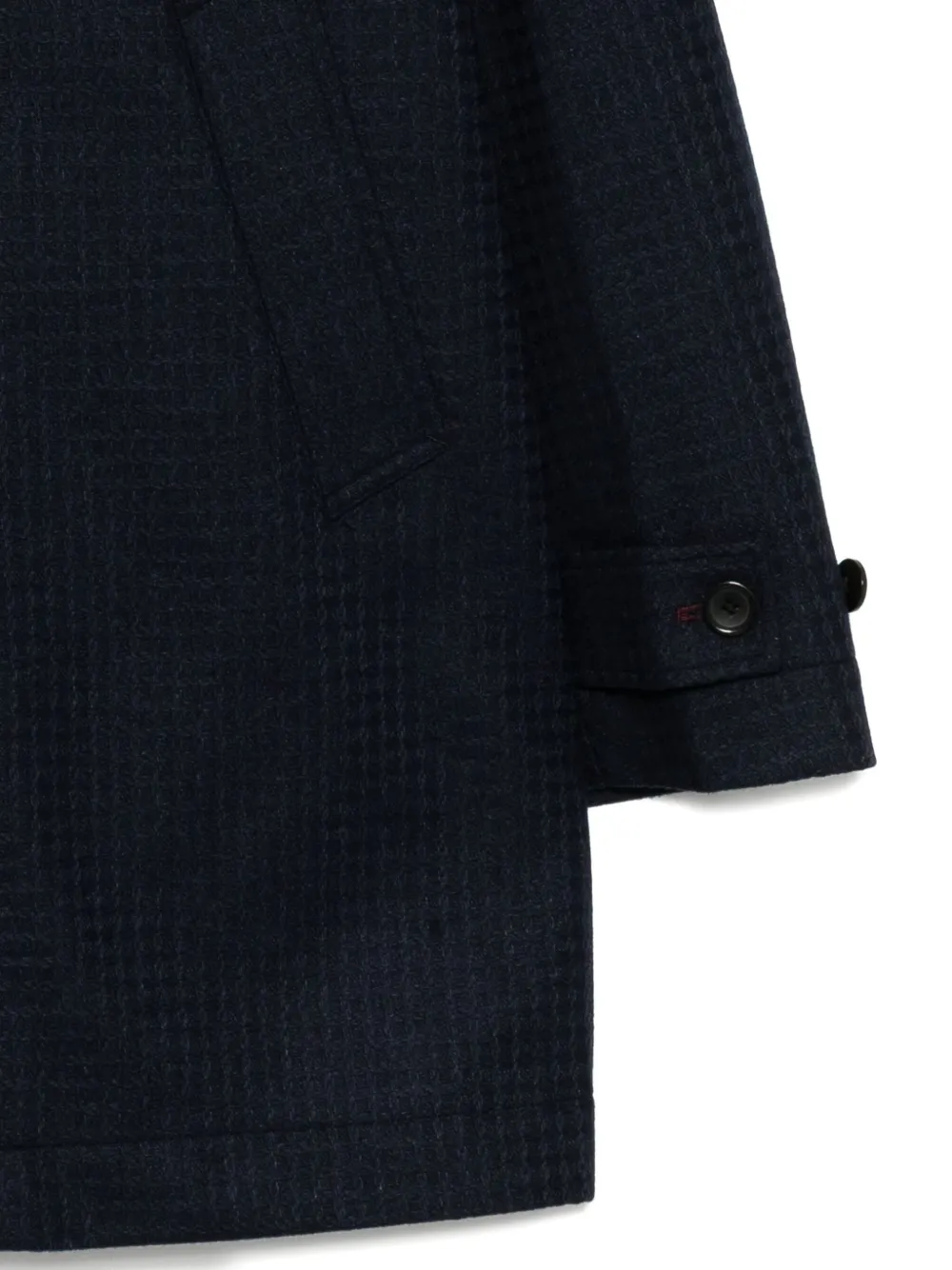 Ps By Paul Smith Waffle-textured Shirt Jacket In Blue