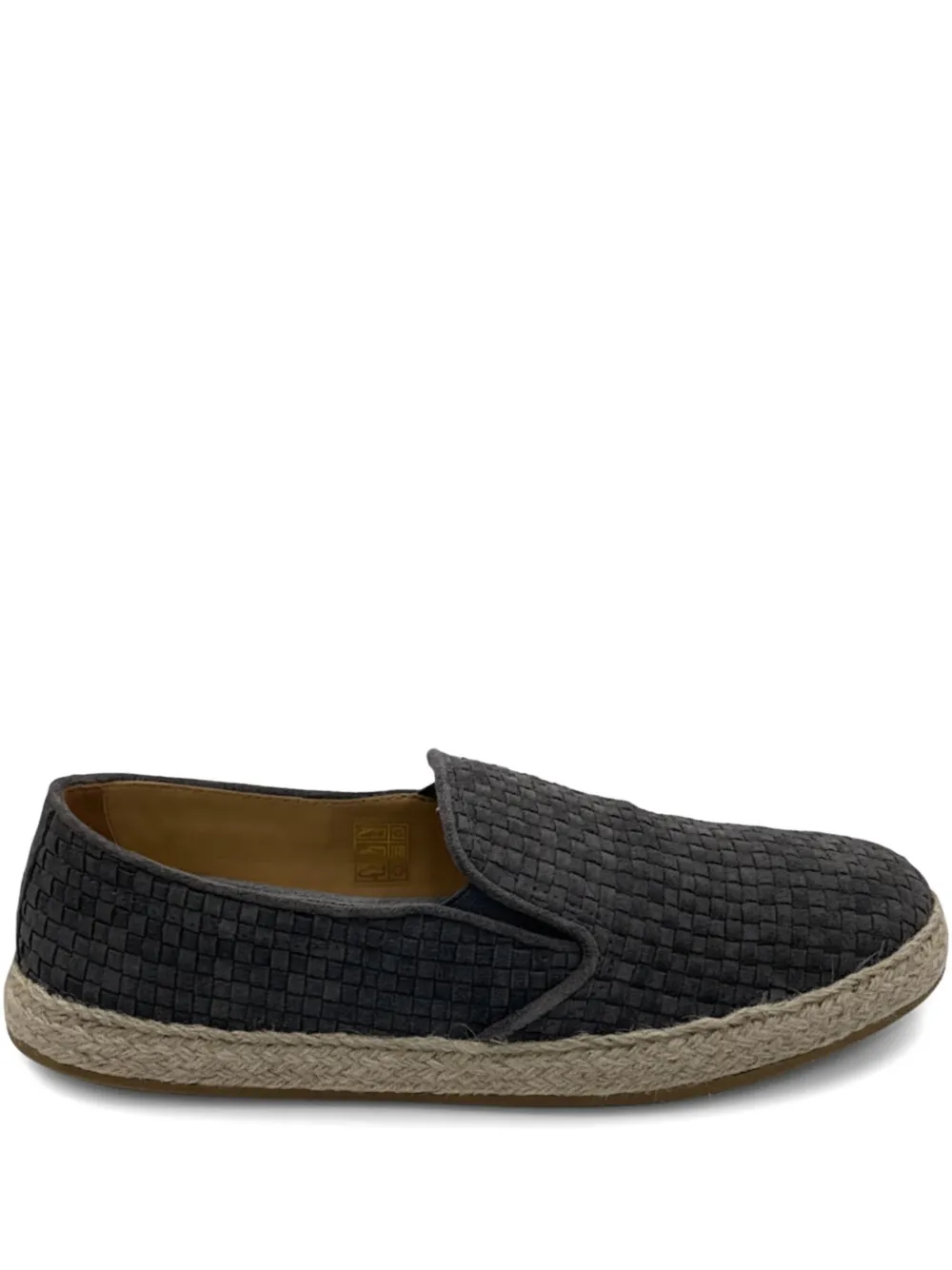 Brunello Cucinelli woven espadrille loafers | Grey | Image 1