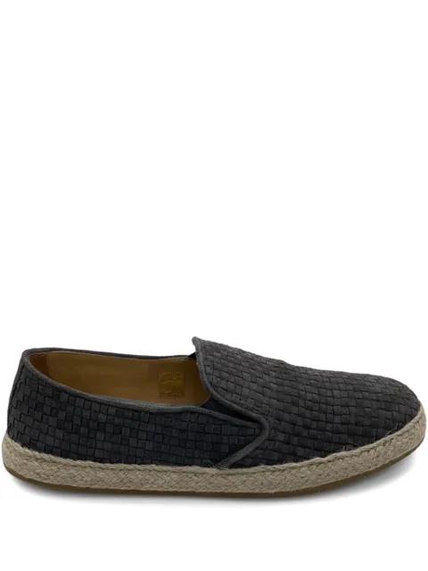 Brunello Cucinelli woven espadrille loafers