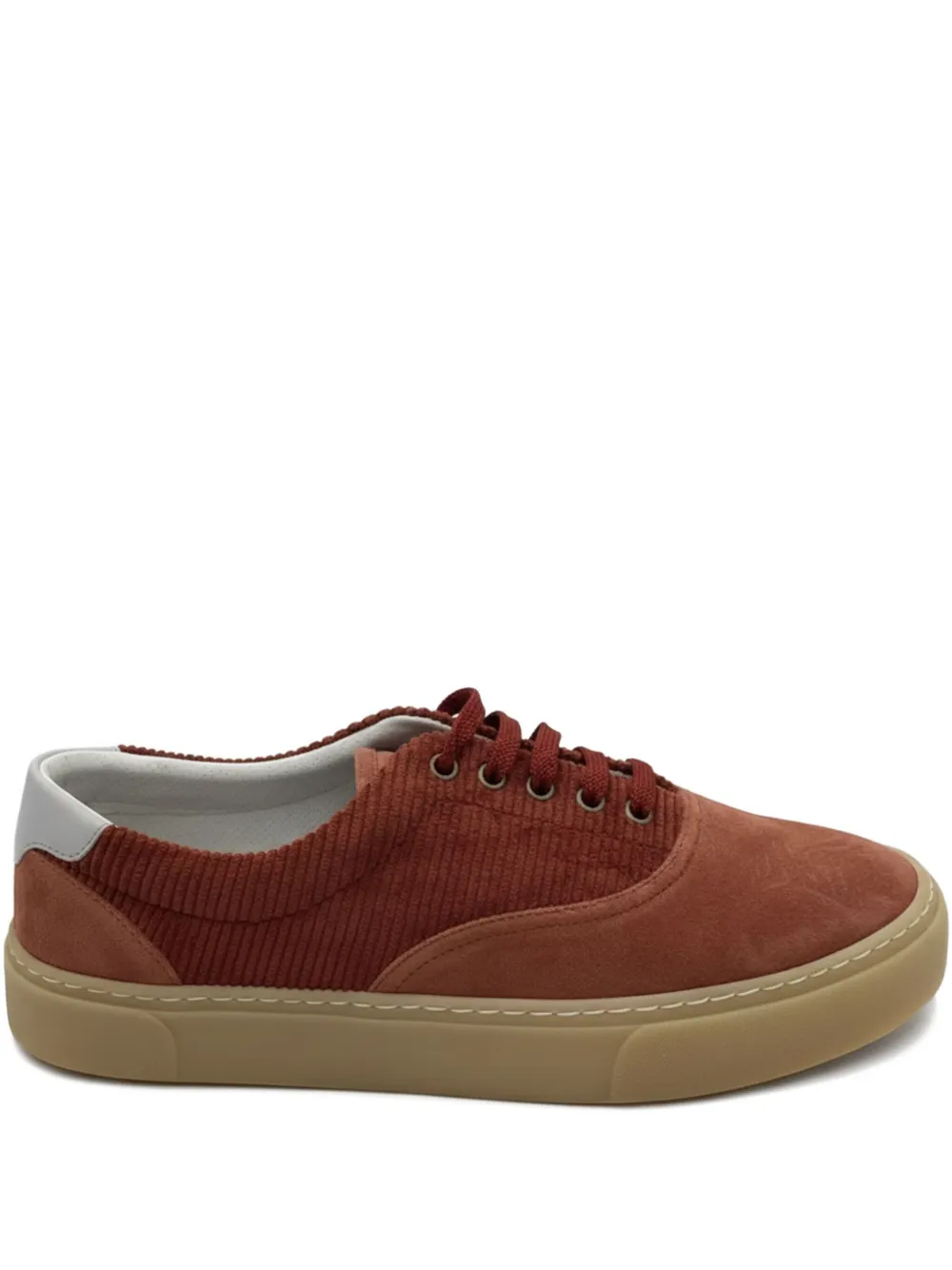 Brunello Cucinelli corduroy-textured sneakers | Brown | Image 1