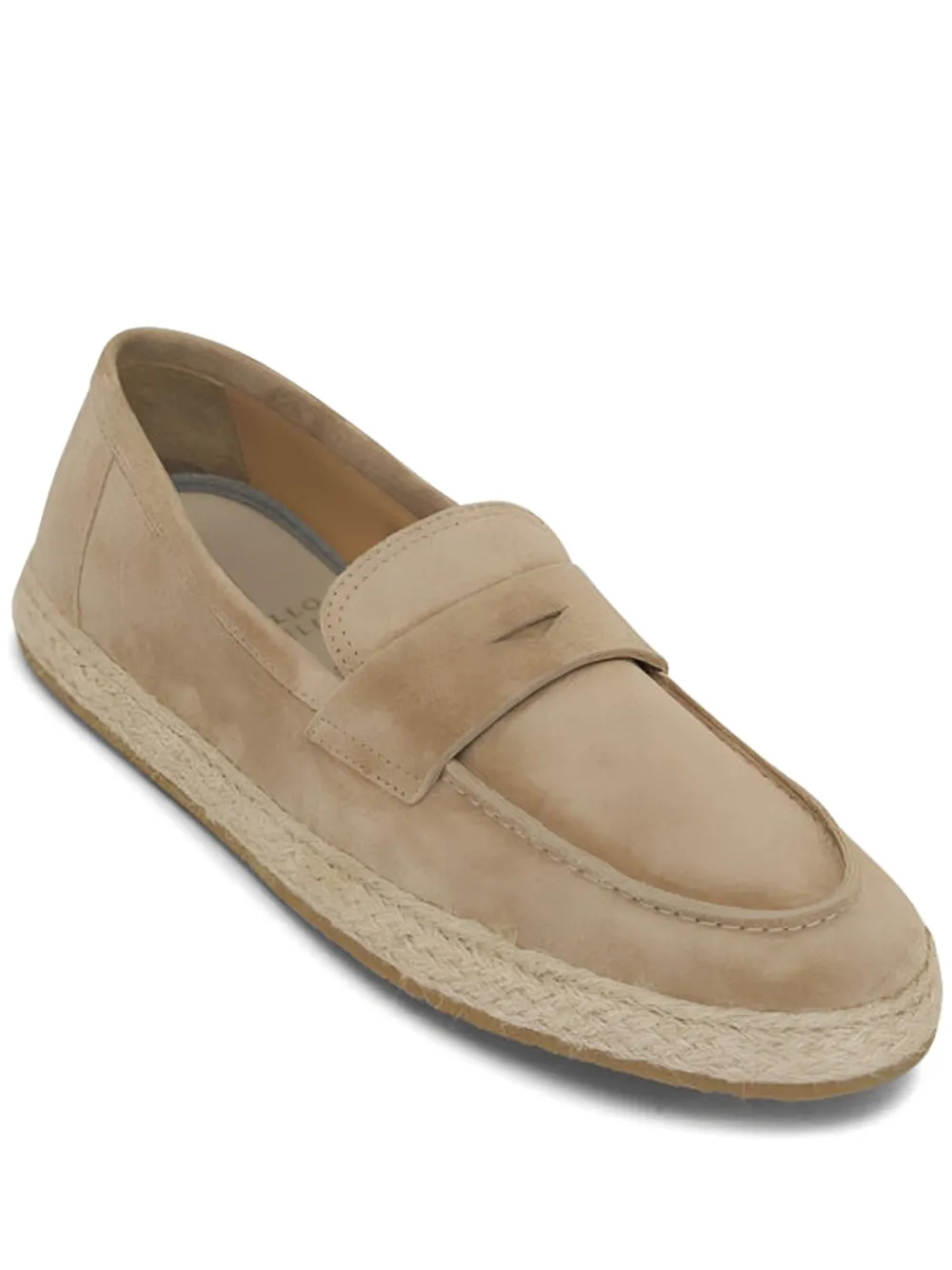 Brunello Cucinelli suede penny loafers Neutrals