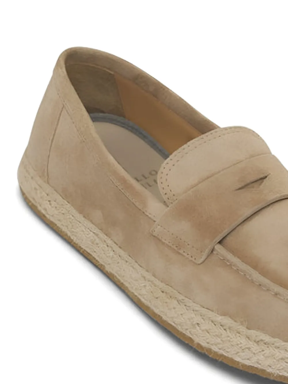 Brunello Cucinelli suede penny loafers Neutrals