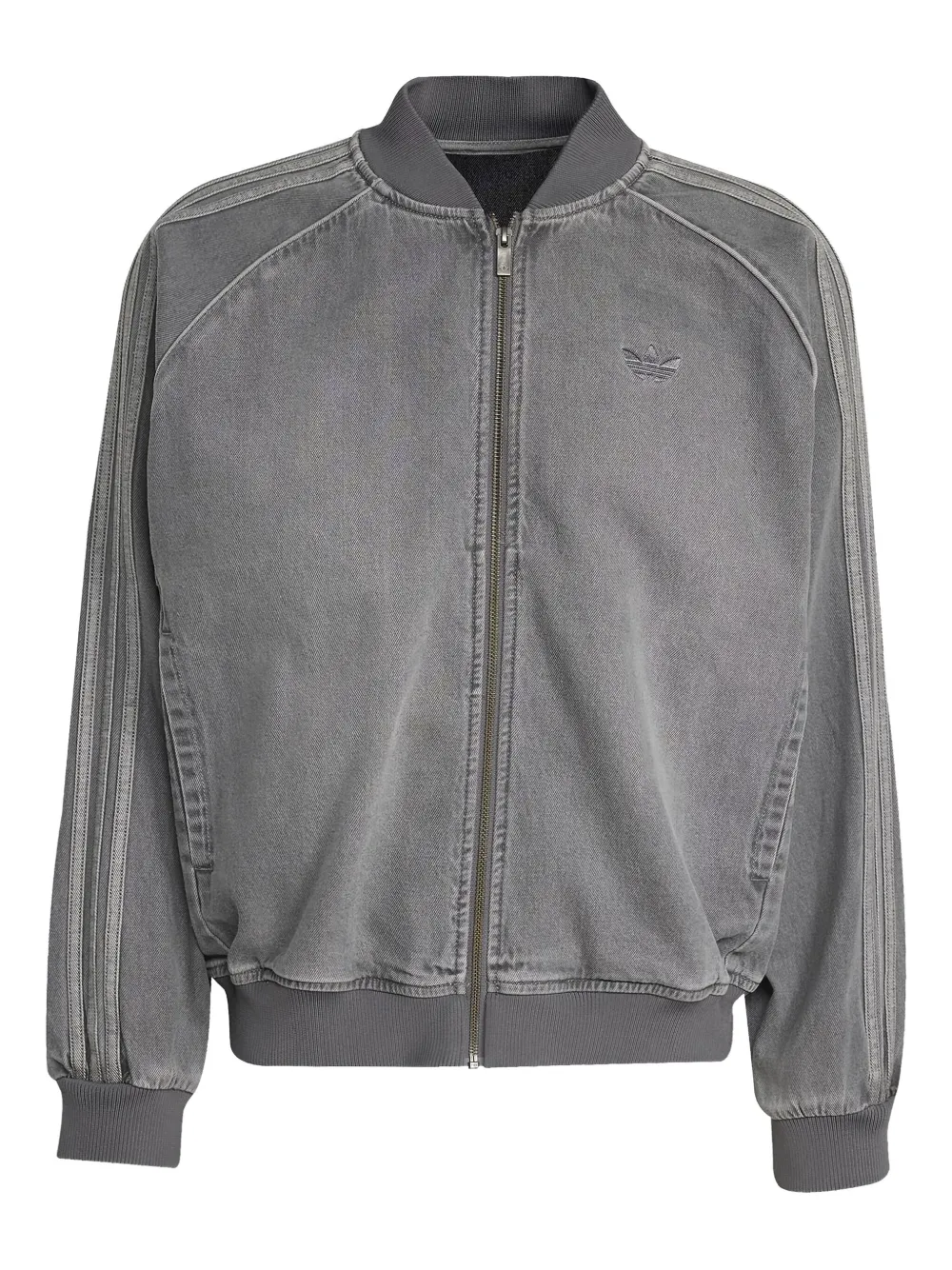 adidas SST Adicolor denim bomber jacket | Grey | Image 1