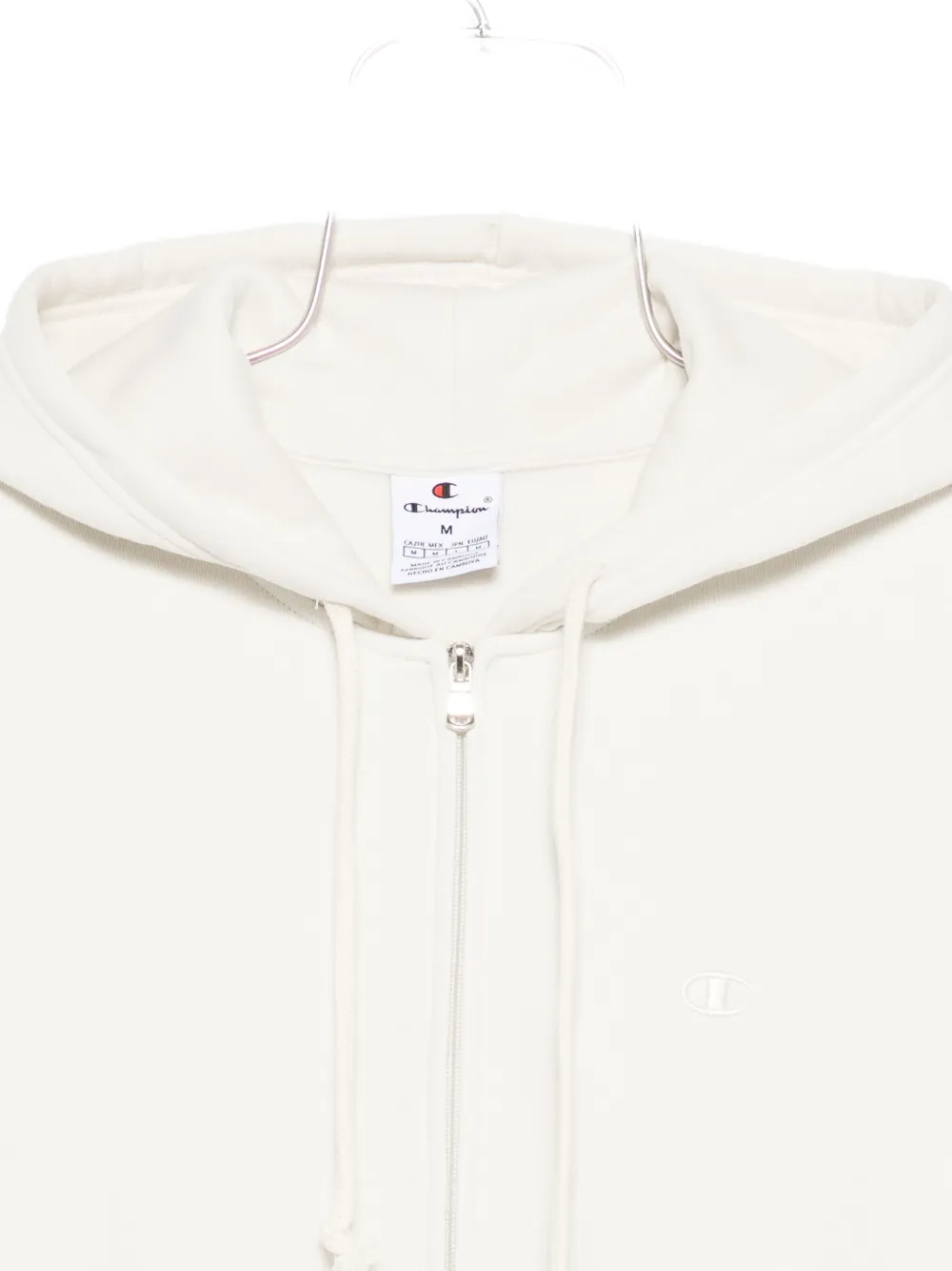 Champion Zip-up Hoodie In White