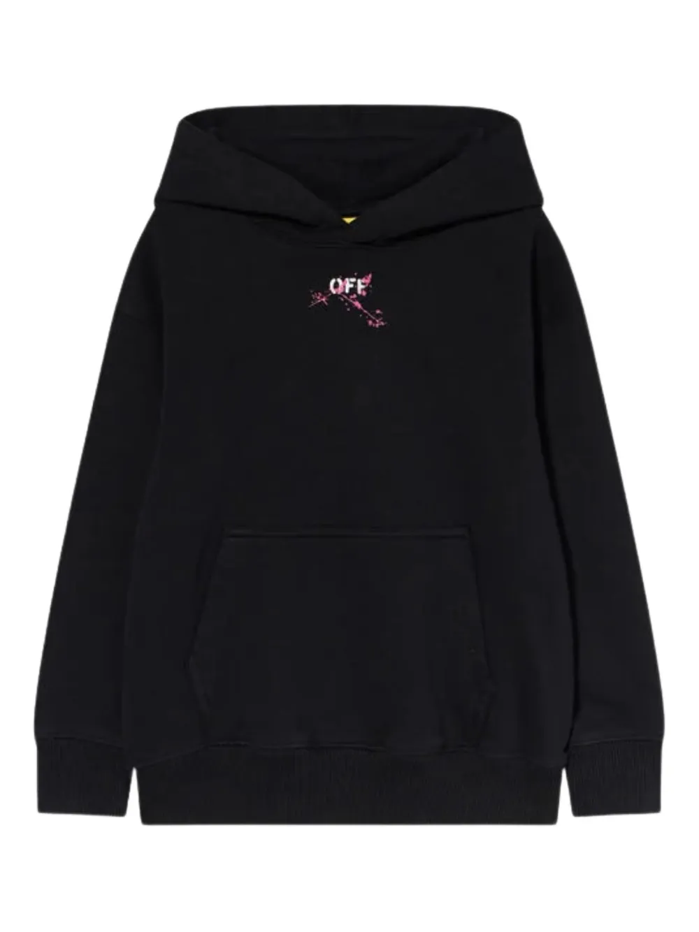 Off-White Kids Diagonal Spla graphic hoodie | Black | Image 1