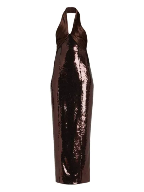 Retrofete sequin halterneck midi dress