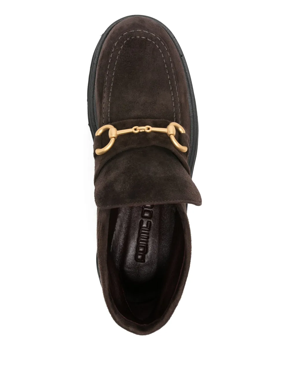 Pomme D´Or chain-embellished suede ankle boots Brown