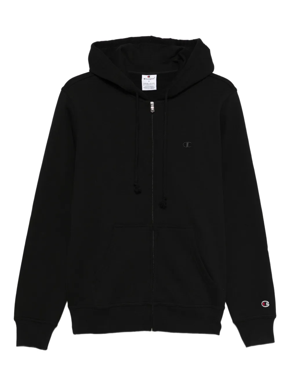 Champion ジップアップ パーカー - ブラック Champion ジップアップ パーカー - ブラック