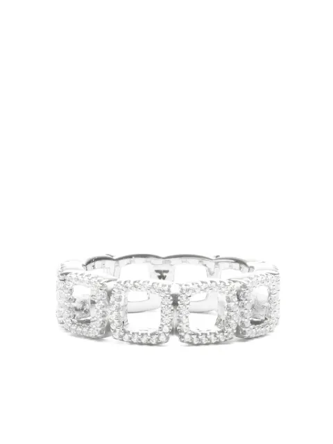 Tom Wood square-link zirconia ring