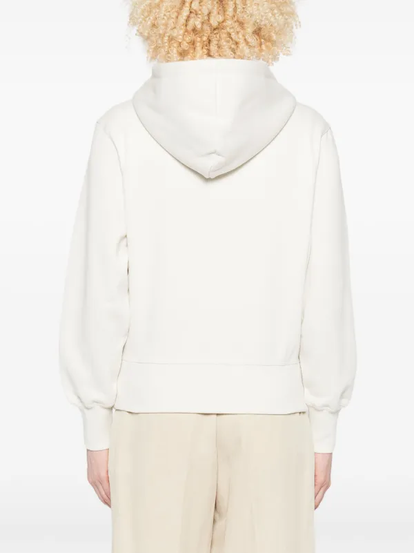 Champion logo-detail zip-up Hoodie White FARFETCH PH