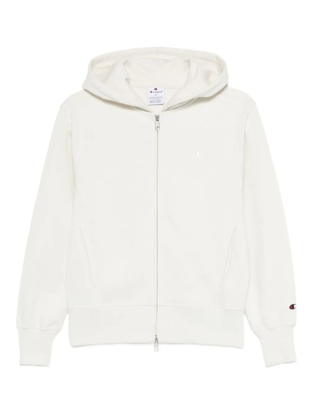 Champion ジップアップ パーカー - ホワイト Champion ジップアップ パーカー - ホワイト