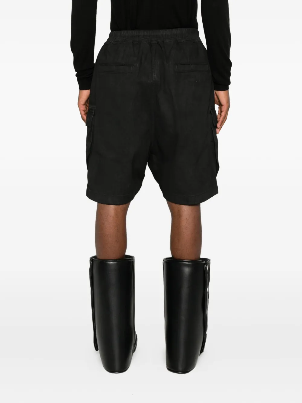 Rick Owens Drkshdw Cargo-pocket Drawstring Shorts In Black
