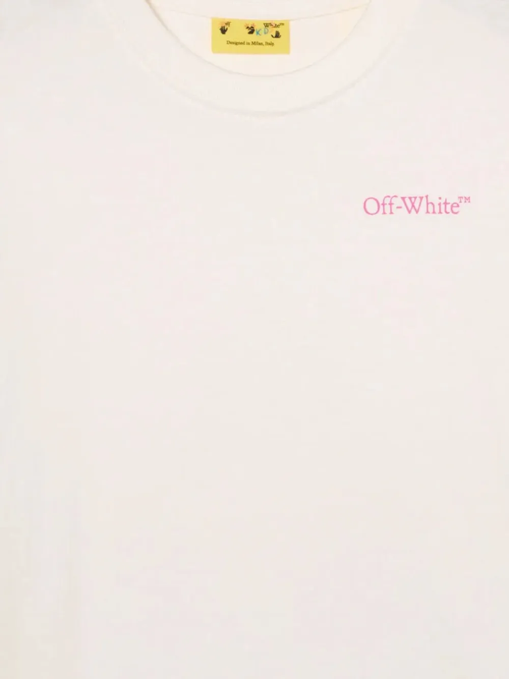 Off-White Kids T-shirt met logoprint Wit
