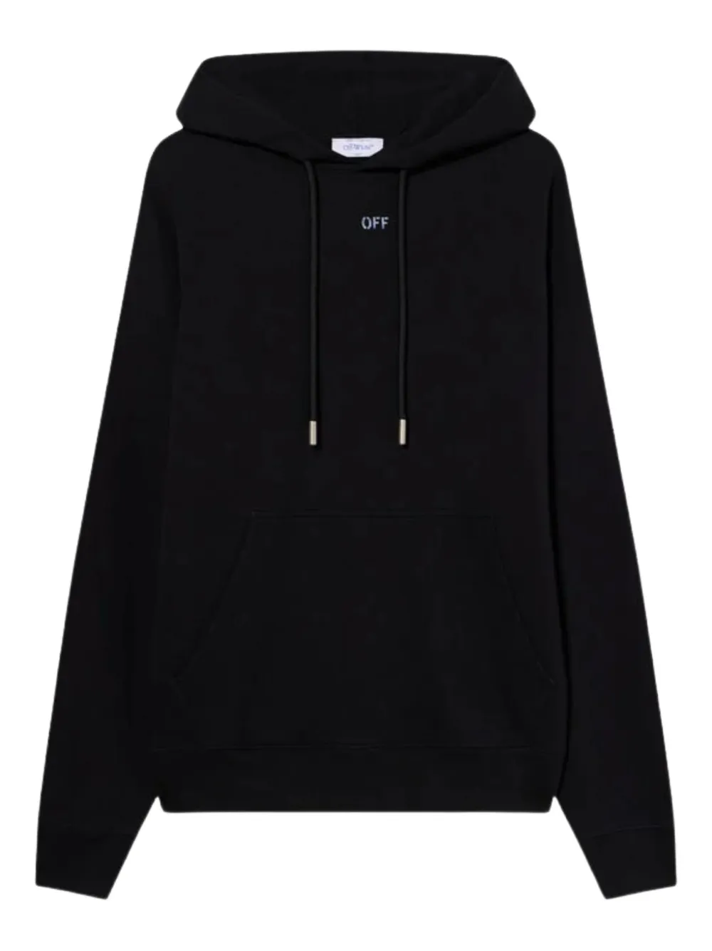 Off-White Stencil Arrow drawstring graphic hoodie | Black | Image 1