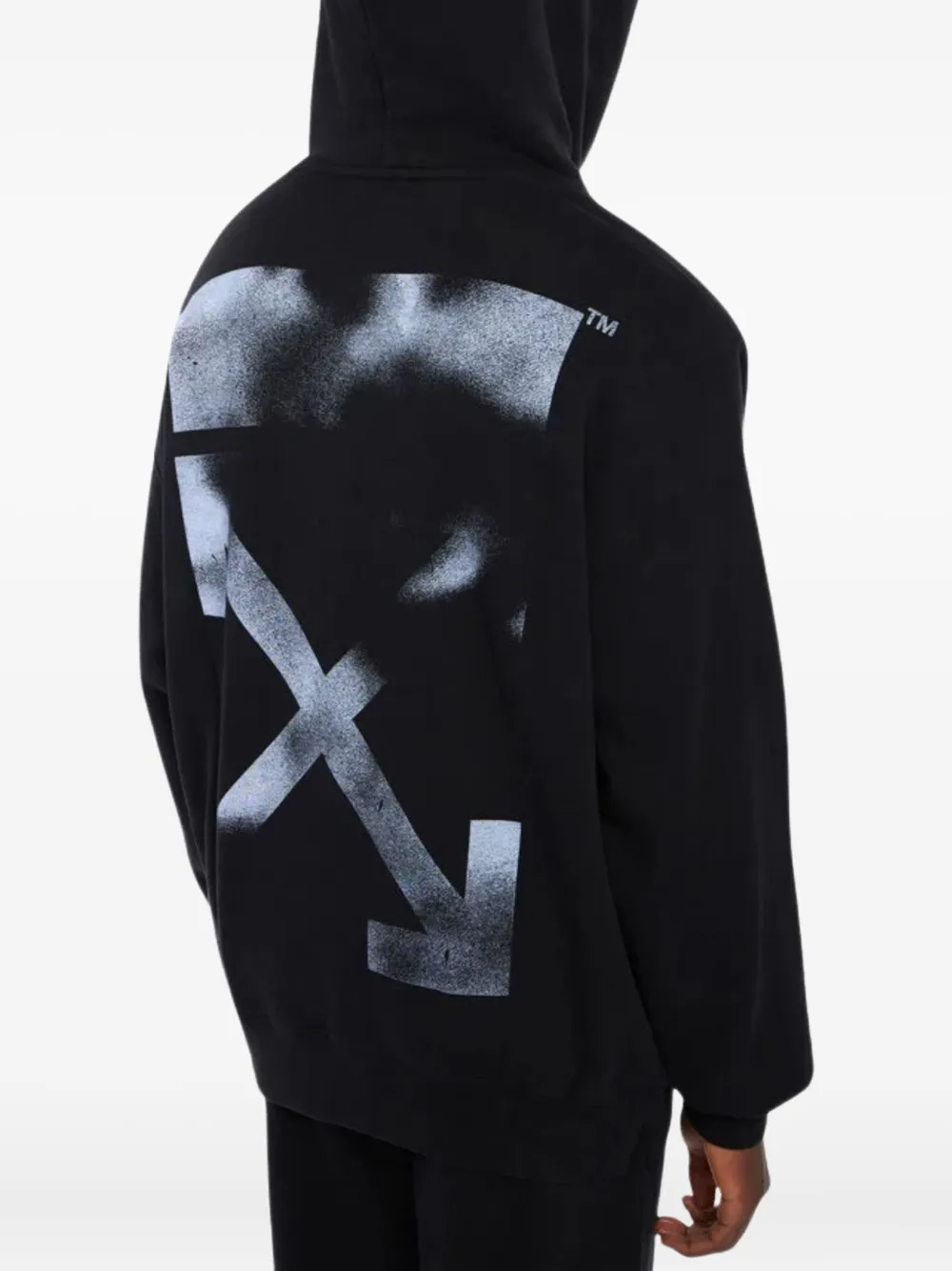 Off-White Stencil Arrow drawstring graphic hoodie | Hoodies | Image 2