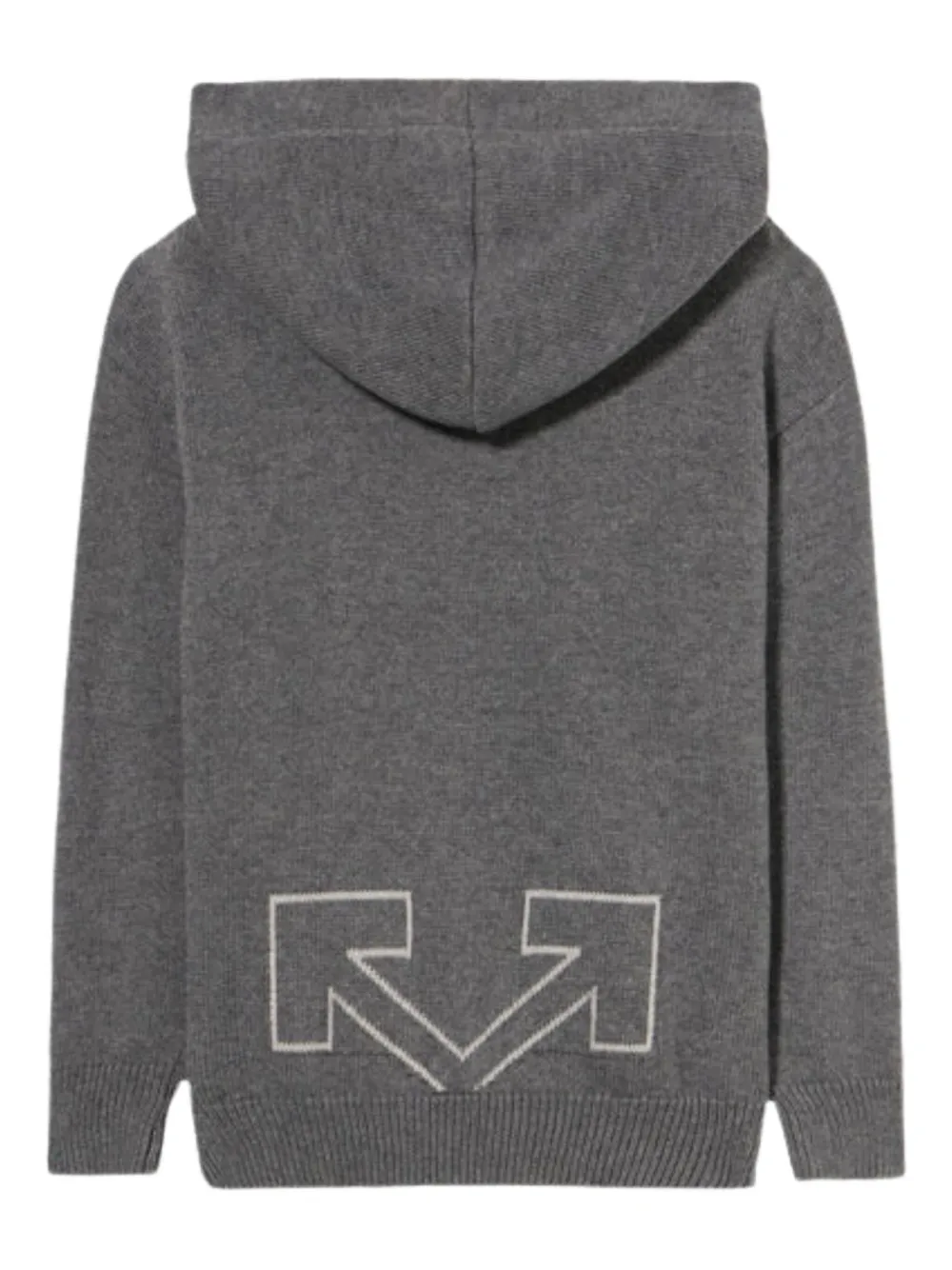 Off-White Kids Hoodie met logodetail Grijs