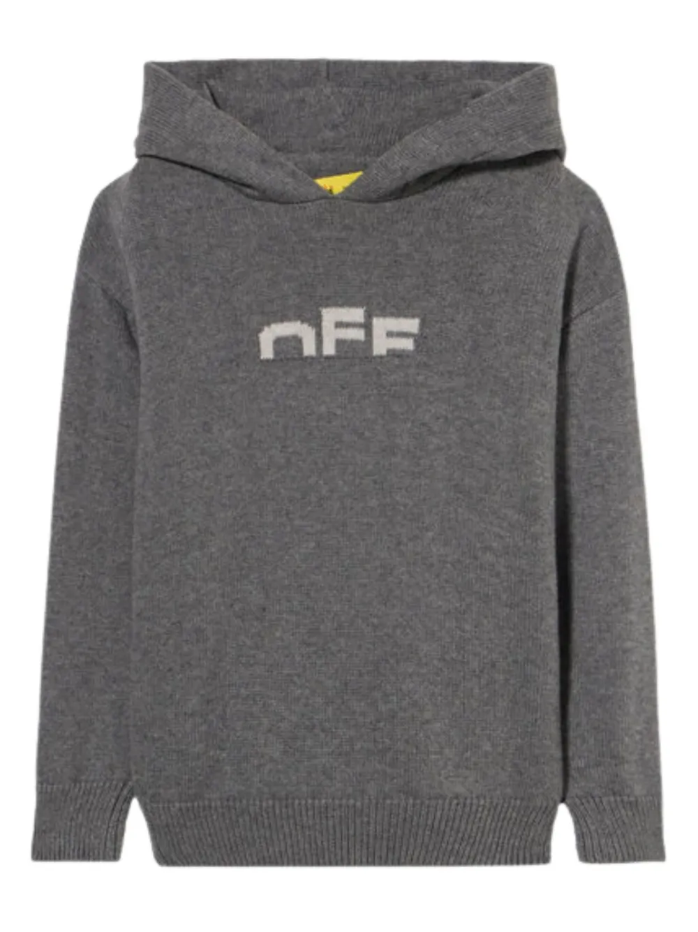 Off-White Kids logo-detail hoodie - Grigio