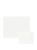 Little Bear heart-embroidered cotton sheet set (set of two)) - White