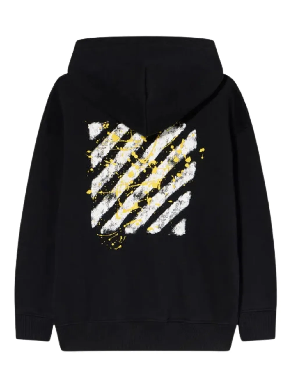 Off-White Kids Hoodie met print Zwart