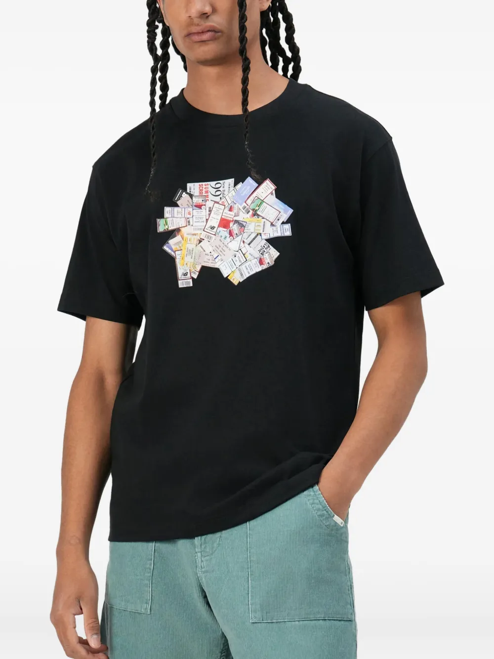 New Balance Athletics Ticket T-shirt - Zwart