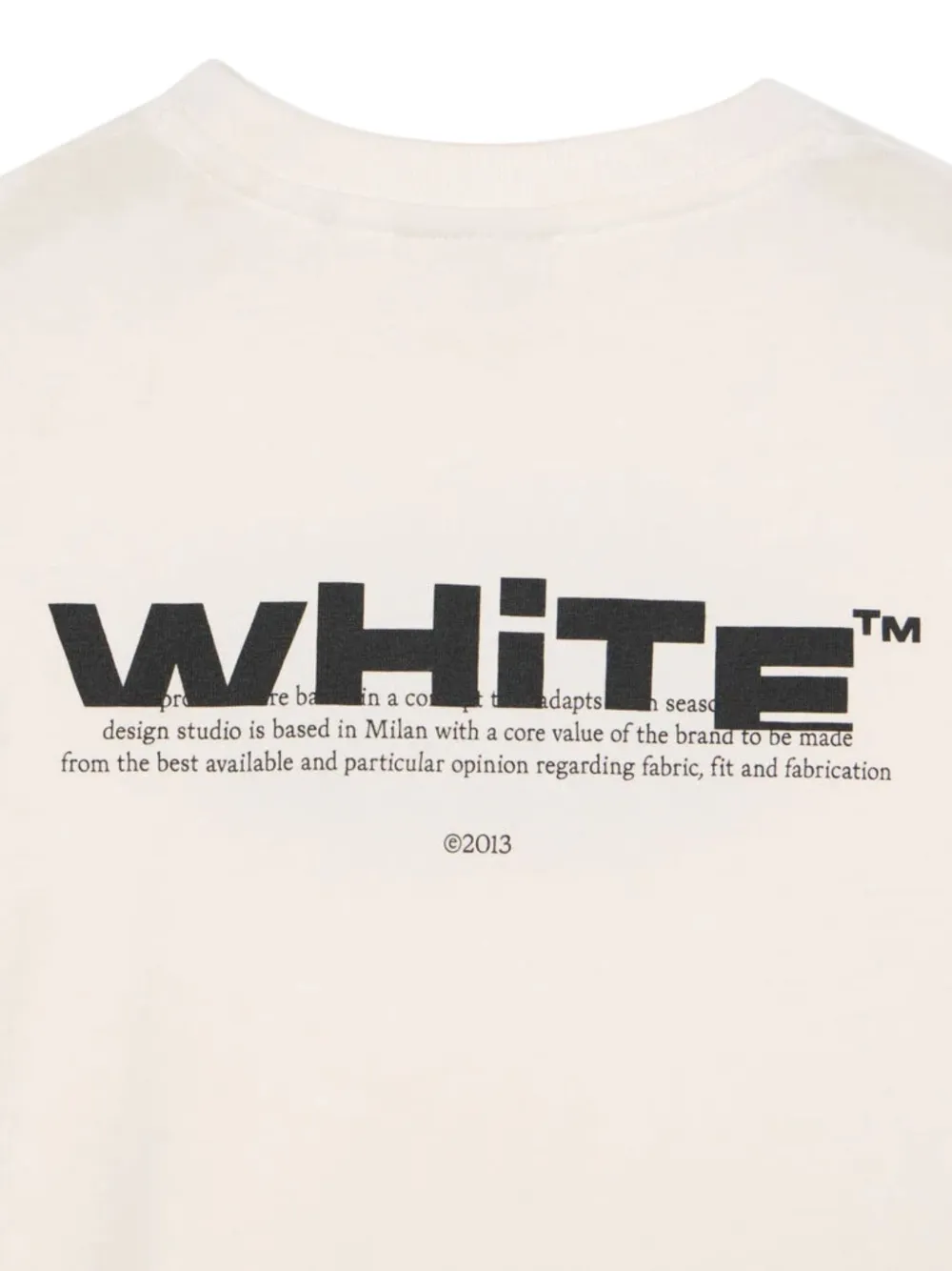 Off-White Kids T-shirt met Arrow-print Beige