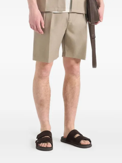 Manière De Voir Bertrand twin-pleat tailored shorts