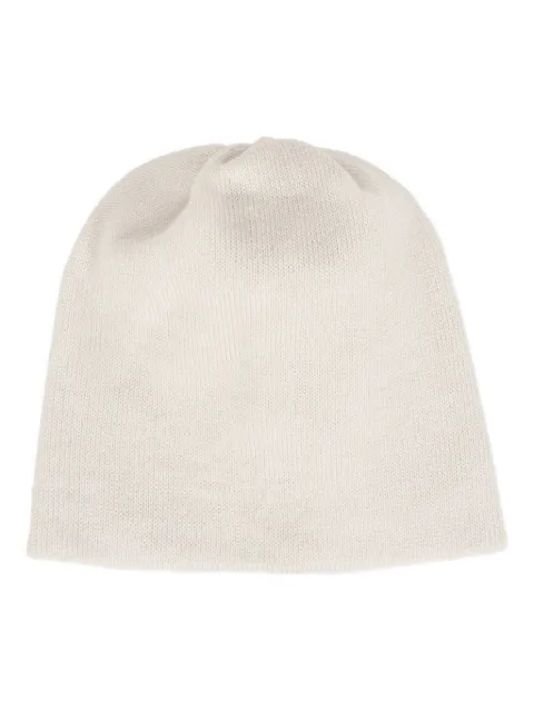 Little Bear ruched-top wool beanie