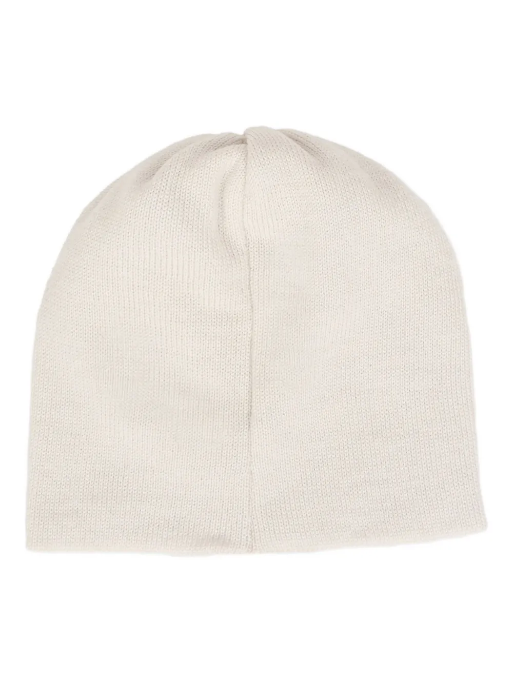 Little Bear ruched-top wool beanie - Beige