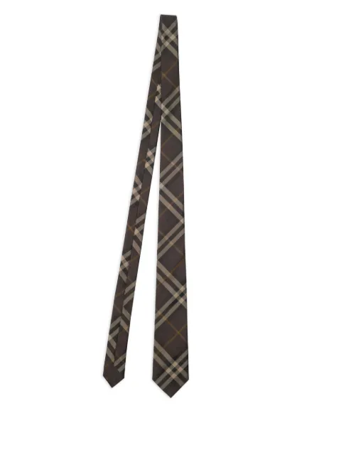 Burberry checked silk tie