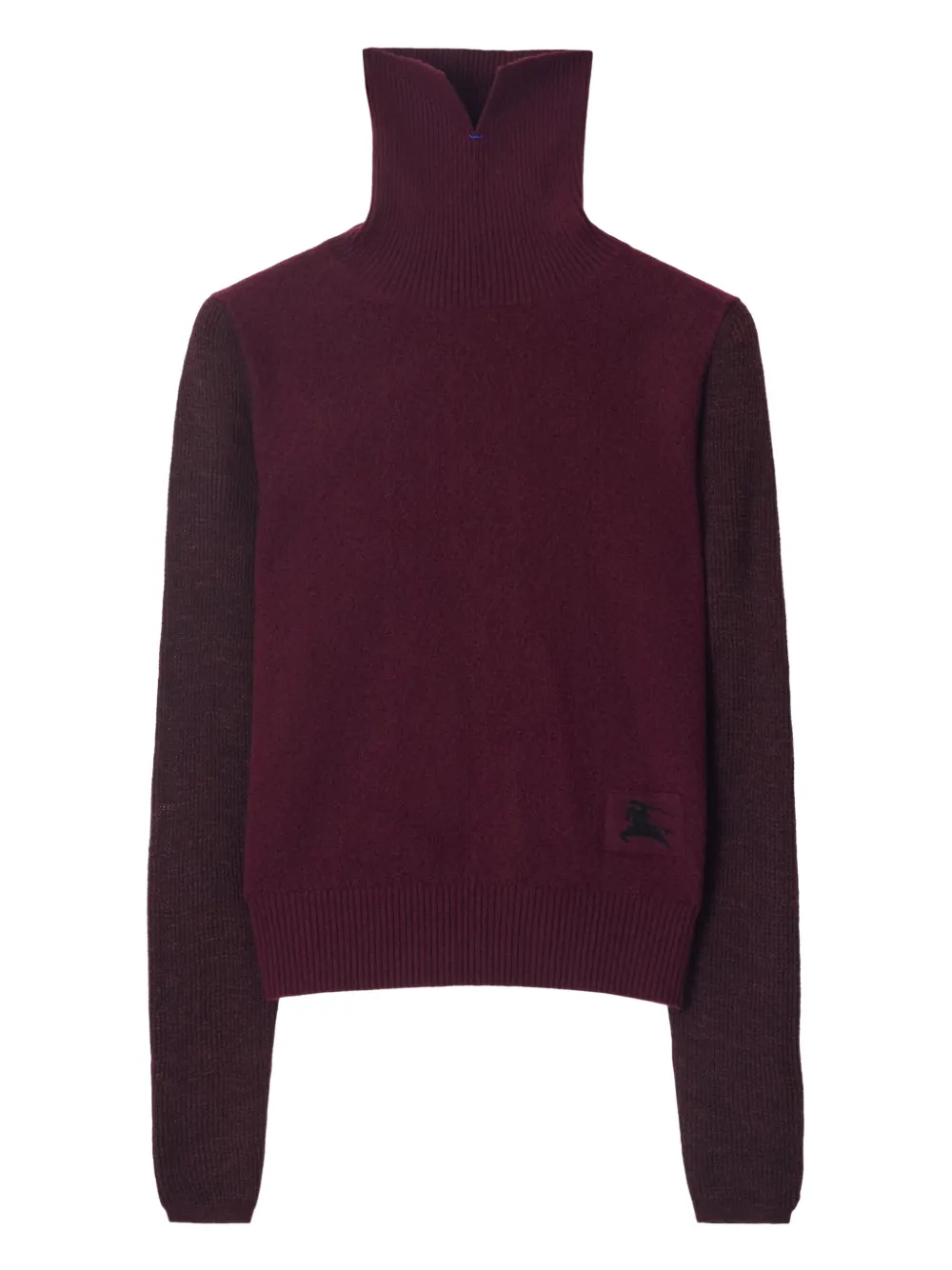 Burberry Ekd-patch Roll-neck Sweater In Red