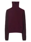 Burberry EKD-patch roll-neck sweater - Red
