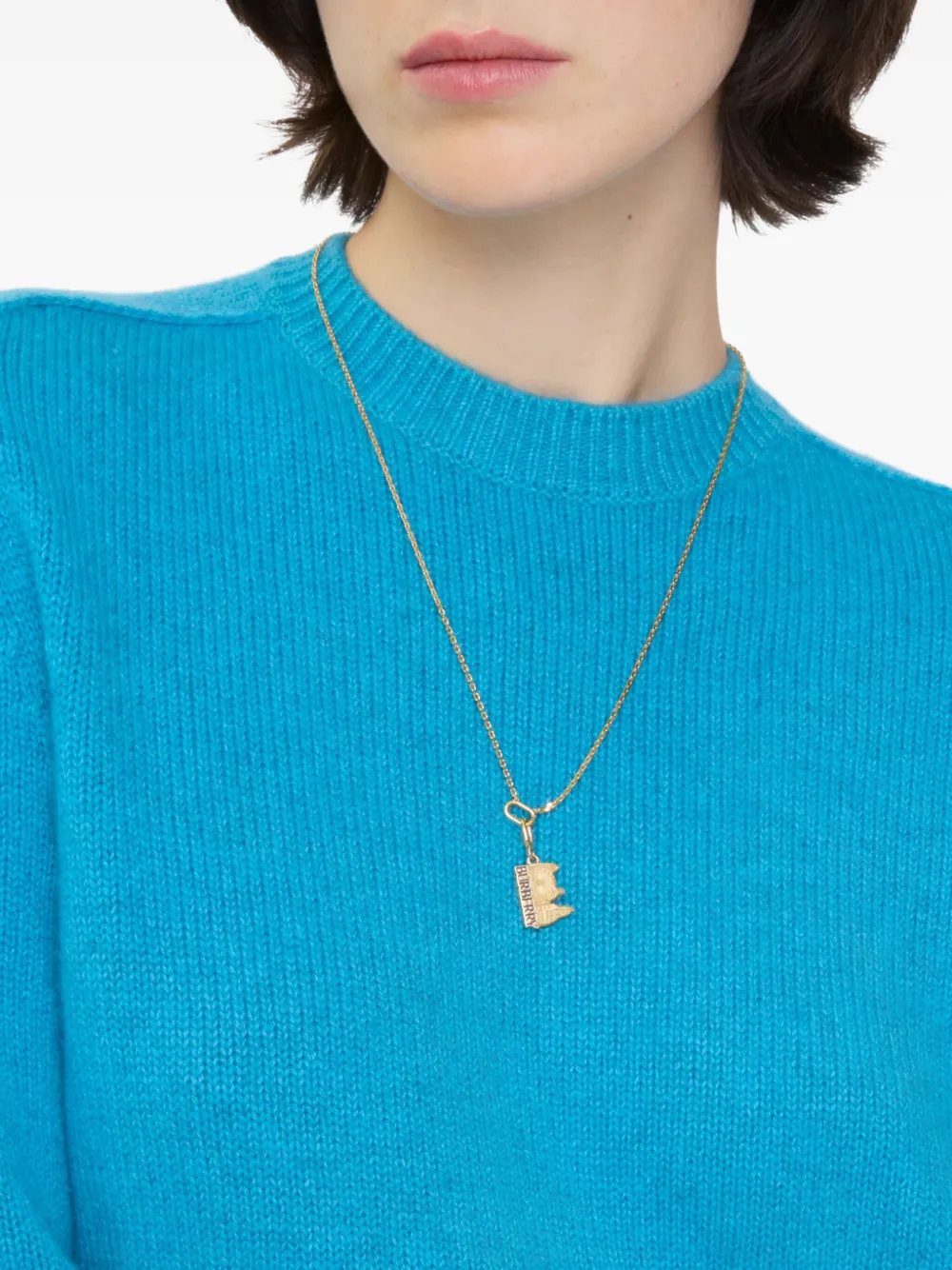 Burberry Schakelhalsketting met hanger - Goud