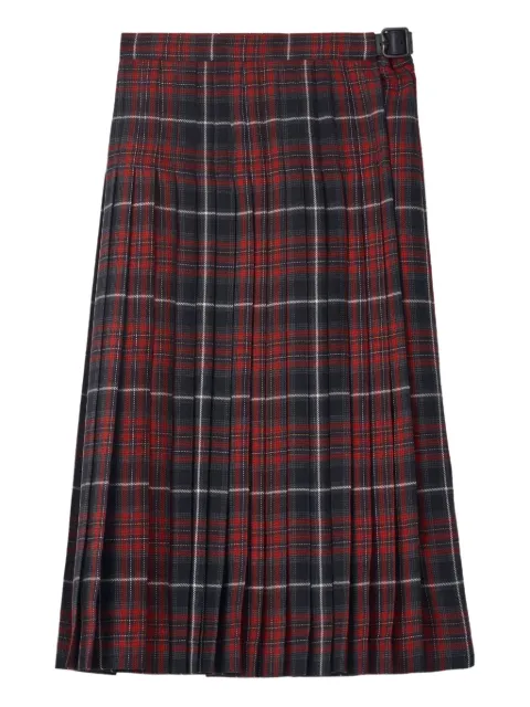 Burberry tartan-check pleated skirt