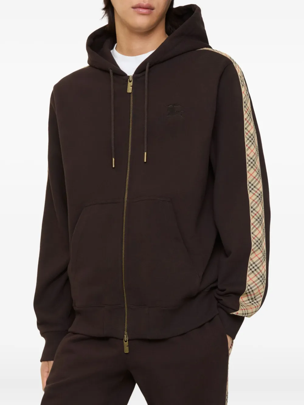 Burberry check-trimmed zip hoodie | Hoodies | Image 2