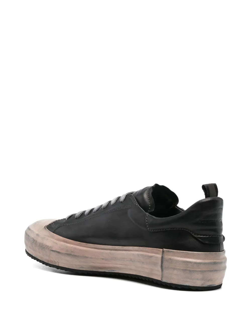 Officine Creative leather lace-up sneakers Black