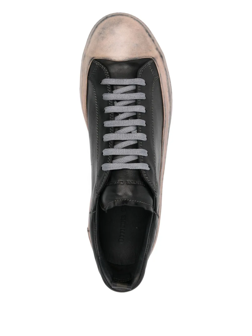 Officine Creative leather lace-up sneakers Black
