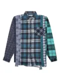 Needles patchwork long-sleeve shirt - Blue