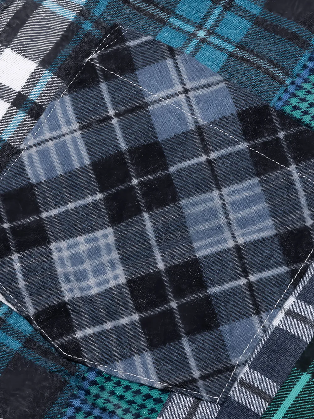 Needles Patchwork Long-sleeve Shirt In Multi