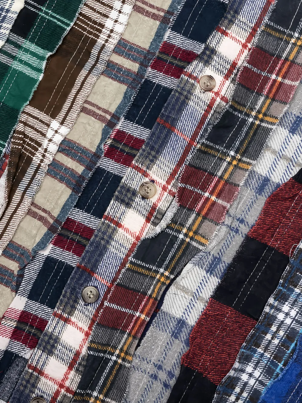 Needles Overhemd met strik Grijs