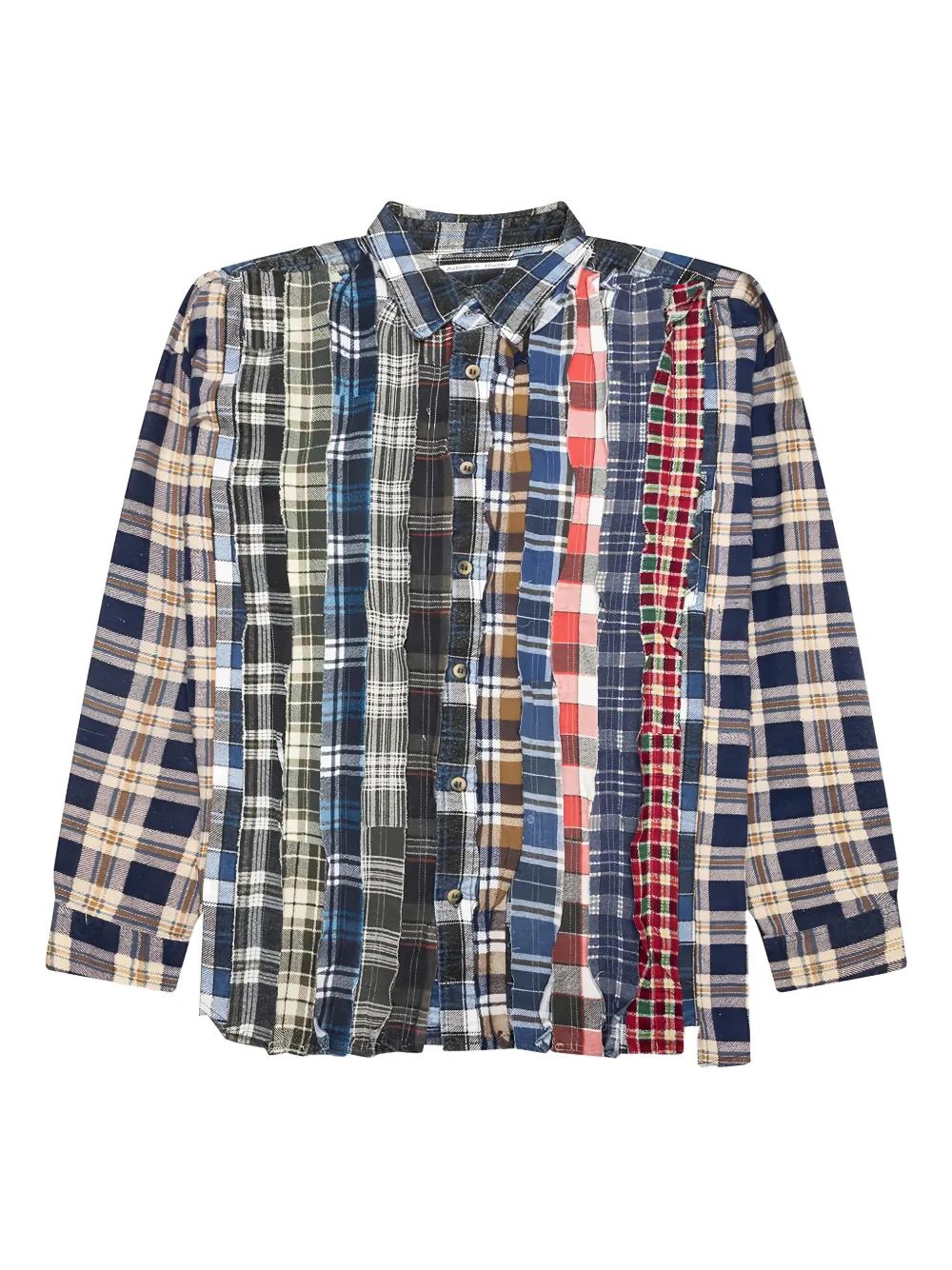 Needles パッチワークシャツ マルチカラー Needles パッチワーク シャツ | ブルー | FARFETCH JP