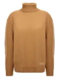 A.P.C. turtleneck logo-detail sweater - Brown