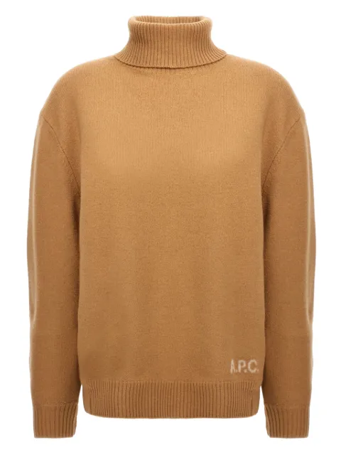 A.P.C. turtleneck logo-detail sweater