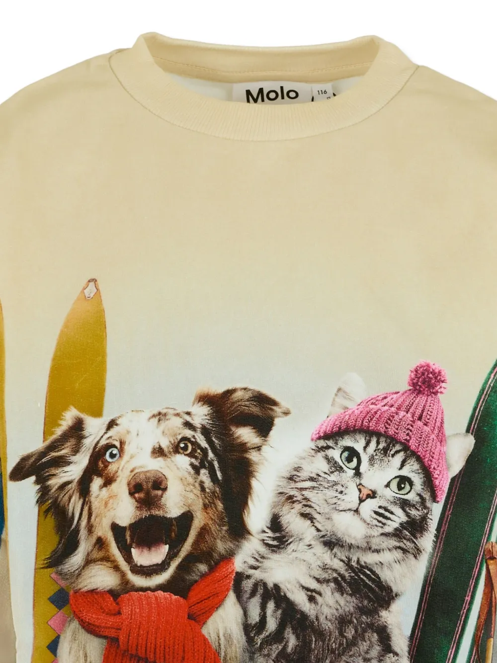 Molo animal-print crew-neck top | Girls T-Shirts | Image 2