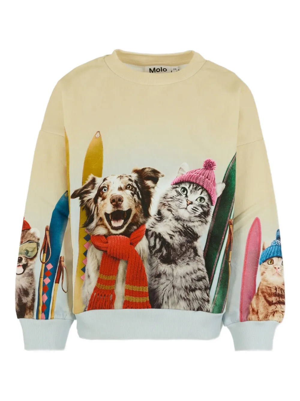 Molo animal-print crew-neck top | Neutrals | Image 1