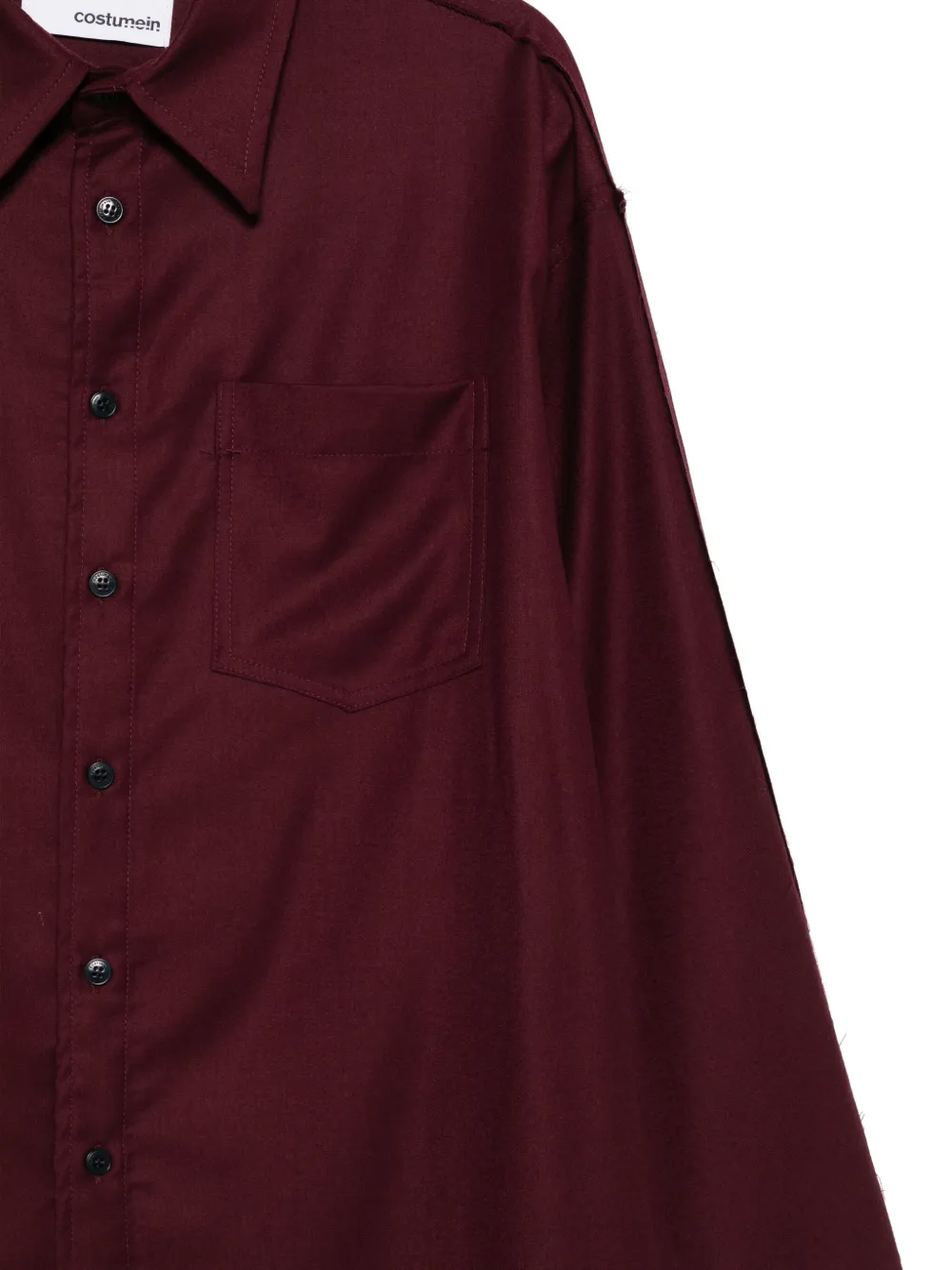 Costumein Overhemd met borstzak Rood
