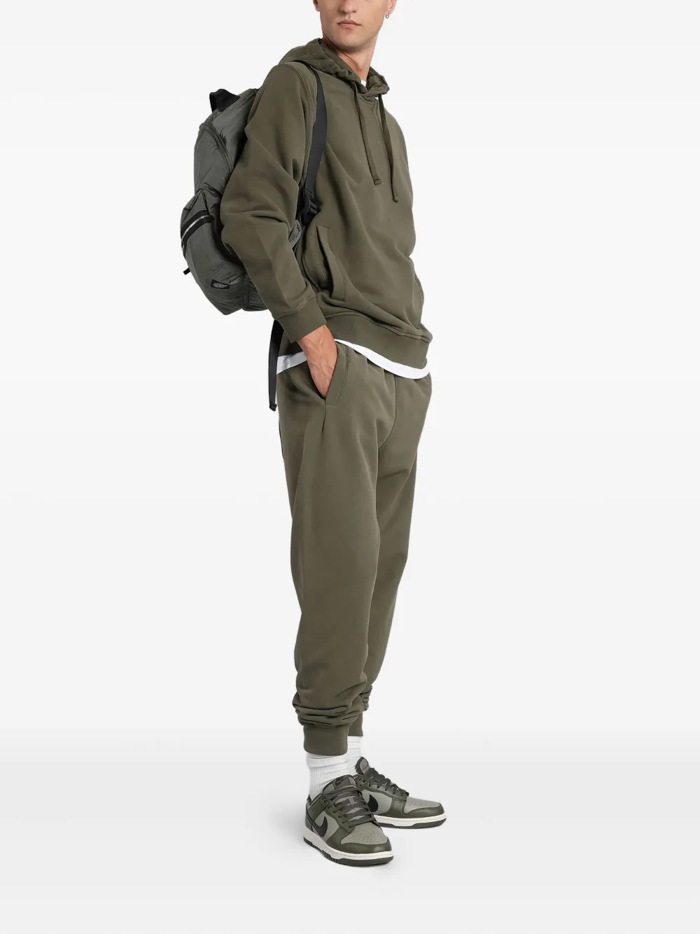 Stone Island Trainingsbroek met logo patch - Groen